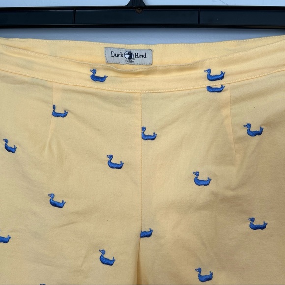Duck Head Yellow Capris with Blue Accents - Picture 2 of 8
